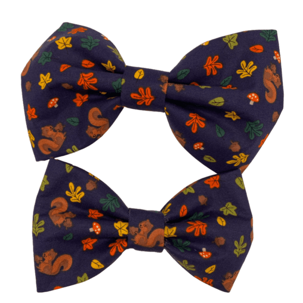 autumn squirrels bowtie