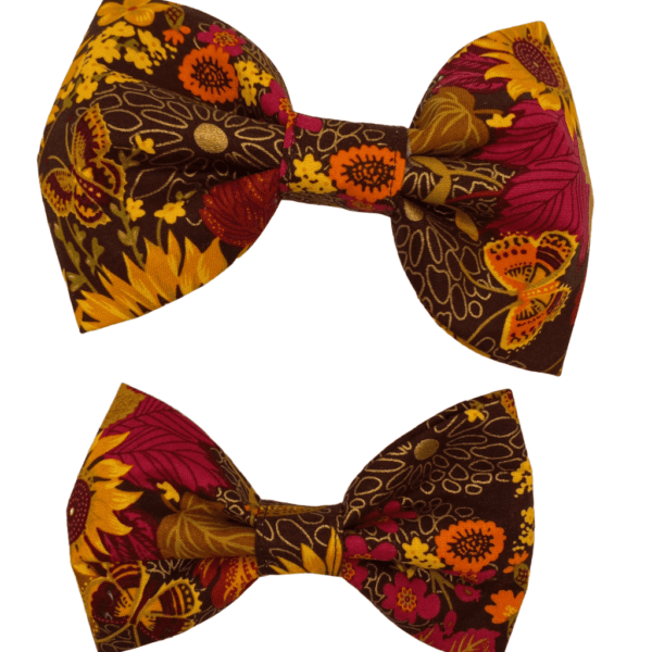 autumn sunflowers bowtie