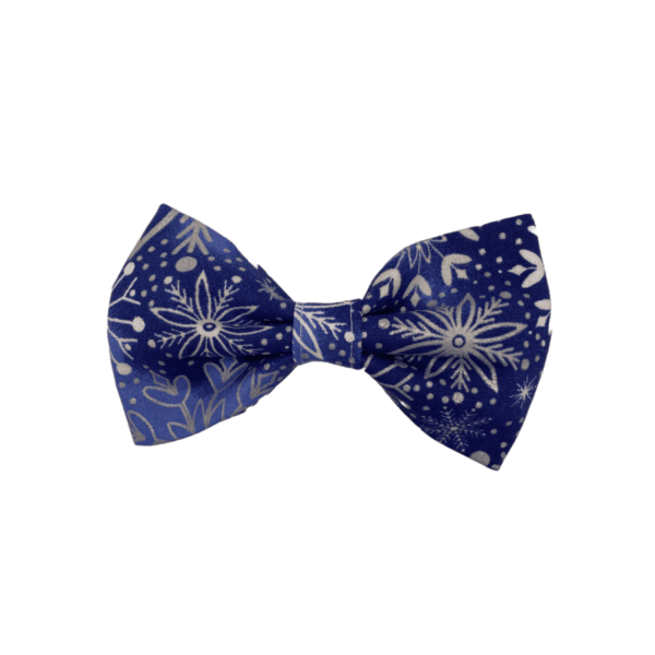 blue snowflake bowtie