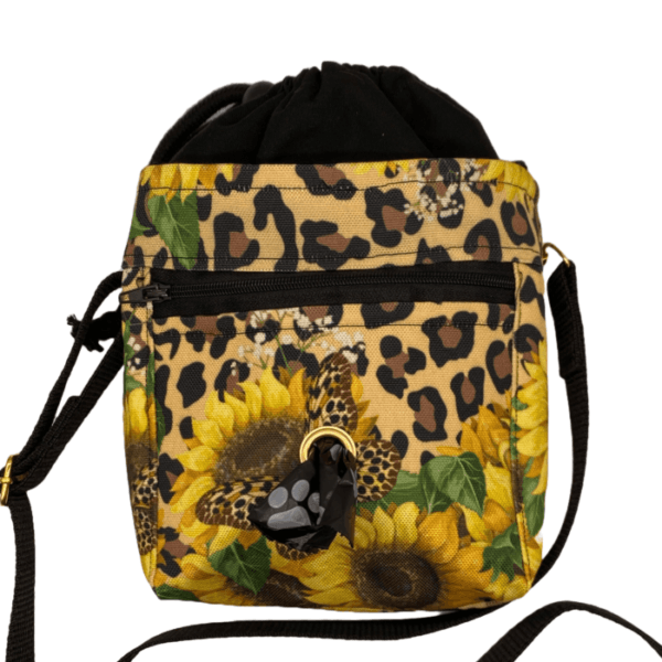 boho sunflowers doggy training bag