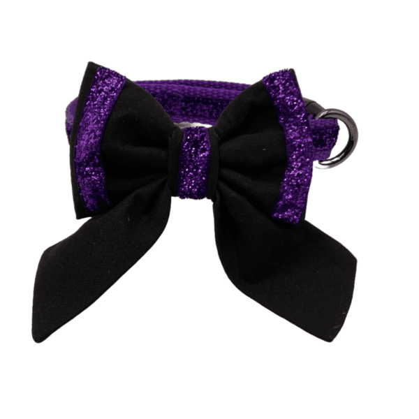 purple glitter adjustable collar little dogs