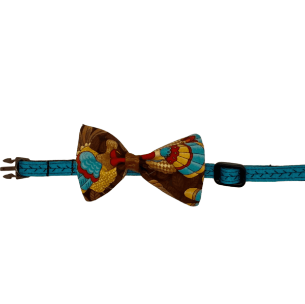 teal turkey adjustable collar little dogs or cats