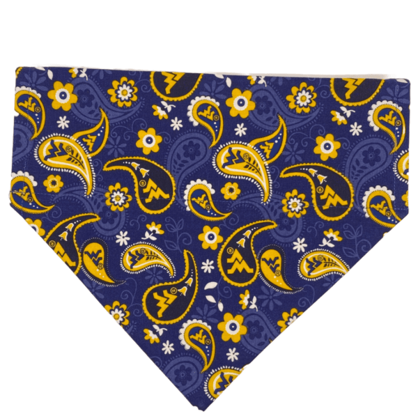 wvu mountaineers over the collar bandana