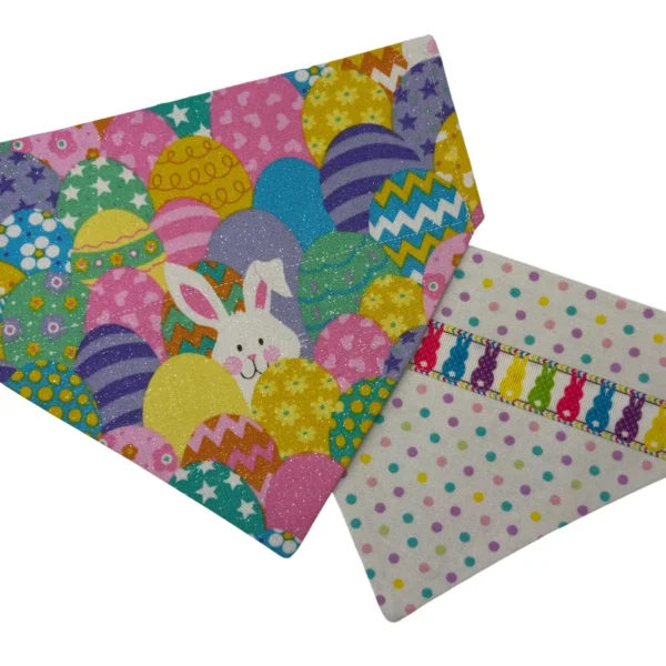 hoppy easter sparkle over the collar bandana