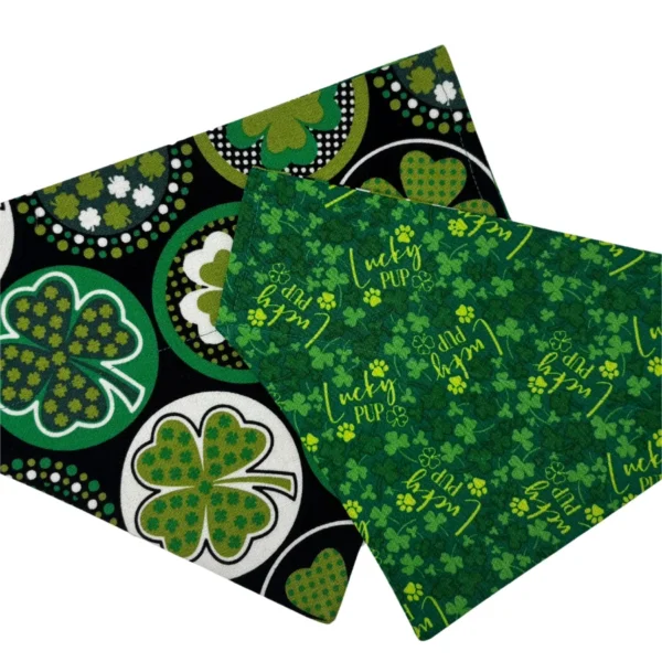 irish shamrock over the collar bandana