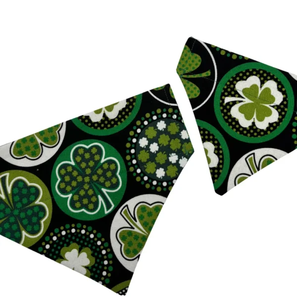 irish shamrock over the collar bandana