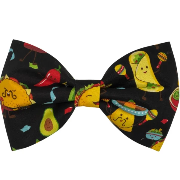 taco pawty fiesta doggy bowtie